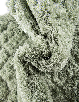 Green 5' 1 x 8' Trellis Shag Rectangle Area Rug Thick Soft Touch Fluffy & Plush Shaggy Pile