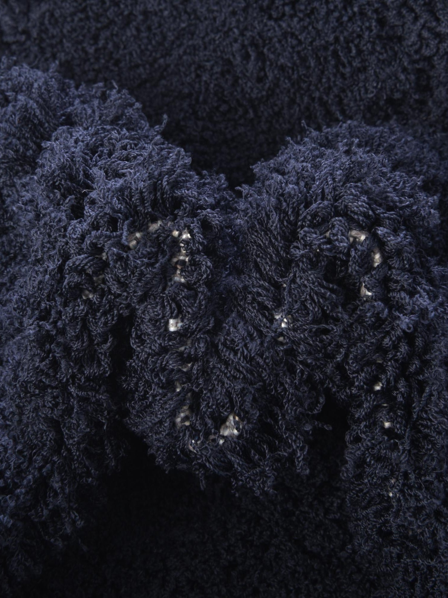 Navy Blue 4' x 6' Trellis Shag Rectangle Area Rug Thick Soft Touch Fluffy & Plush Shaggy Pile