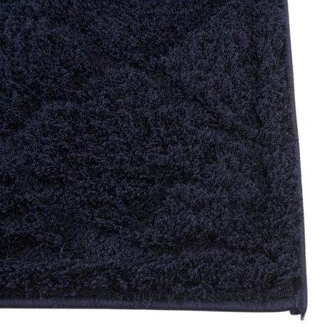 Navy Blue 2' x 6' 9 Trellis Shag Runner Area Rug Thick Soft Touch Fluffy & Plush Shaggy Pile Geometric Modern Unique Carpet for Home Interior Design for Sale at Rug Engine