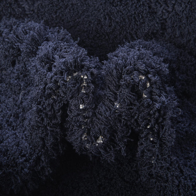 Navy Blue 2' 7 x 10' Trellis Shag Runner Area Rug Thick Soft Touch Fluffy & Plush Shaggy Pile