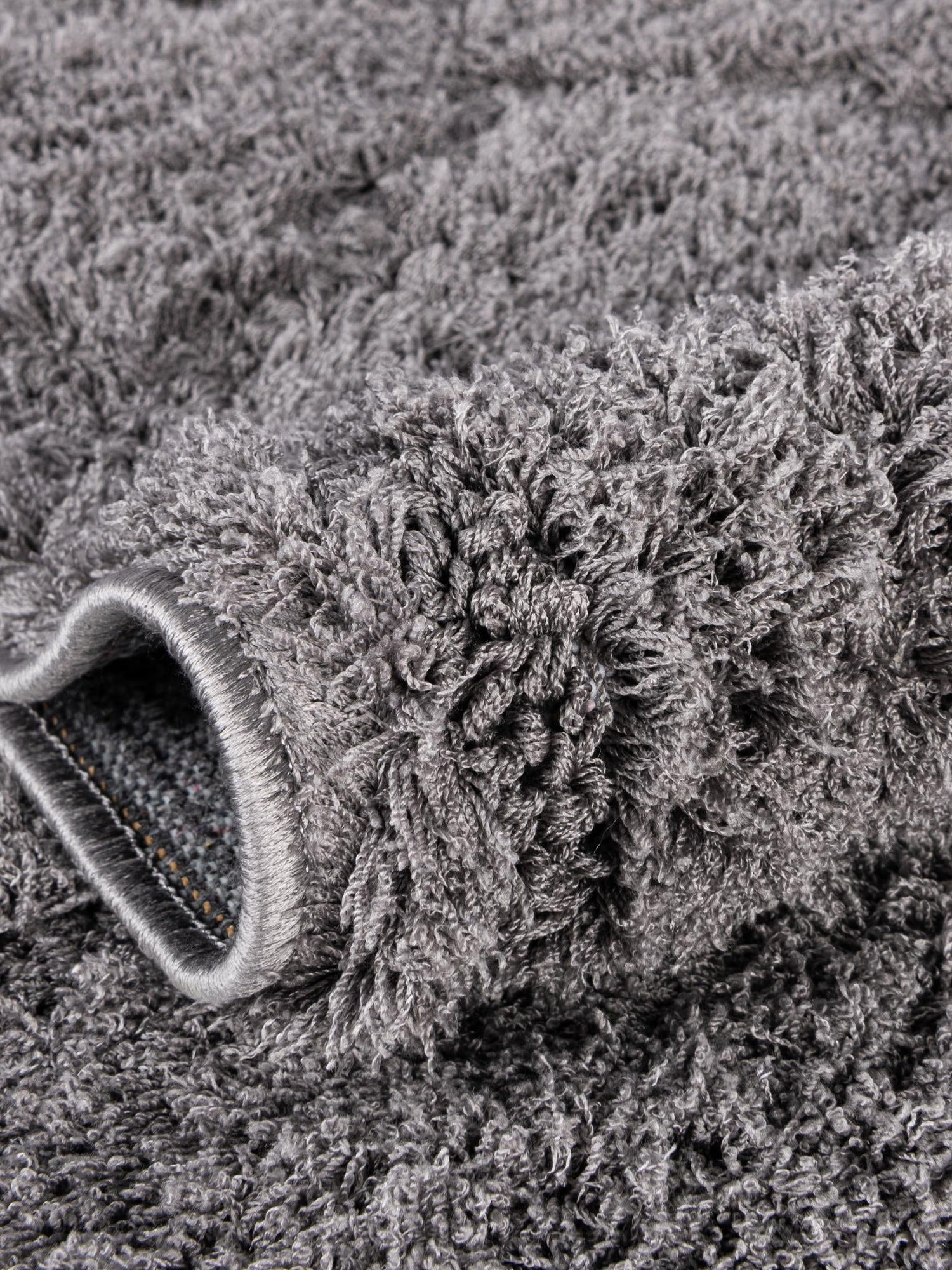 Dark Gray 4' 1 x 6' 1 Trellis Shag Rectangle Area Rug Thick Soft Touch Fluffy & Plush Shaggy Pile Geometric Modern Unique Carpet for Home Interior Design for Sale at Rug Engine