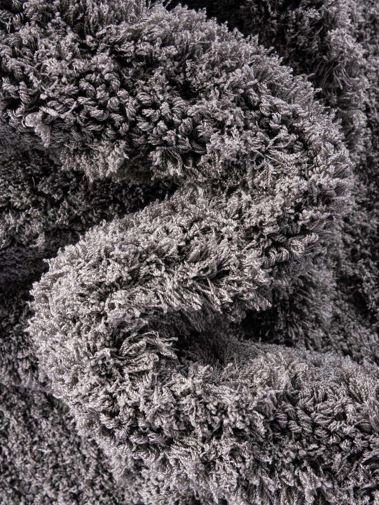 Dark Gray 4' 1 x 6' 1 Trellis Shag Rectangle Area Rug Thick Soft Touch Fluffy & Plush Shaggy Pile Geometric Modern Unique Carpet for Home Interior Design for Sale at Rug Engine