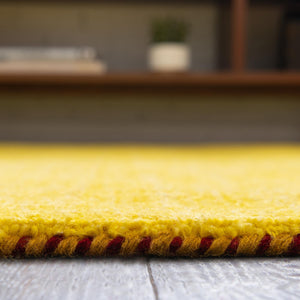 Yellow 3' x 16' 5 Solid Gava Runner Rug