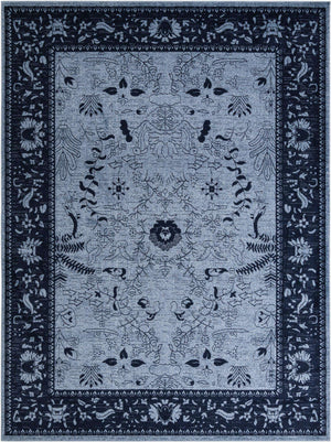 Blue 10' x 13' 1 La Jolla Rectangle Area Rug 100% Polypropylene Traditional Pattern Easy Clean Carpet for Living, Dining, Bedroom, Office for Sale at Rug Engine