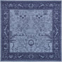 Blue 6' 1 x 6' 1 La Jolla Square Area Rug 100% Polypropylene Traditional Pattern Easy Clean Carpet for Living, Dining, Bedroom, Office for Sale at Rug Engine