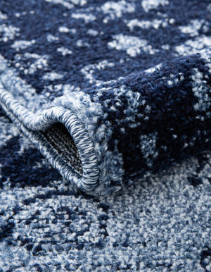 Blue 2' 7 x 10' La Jolla Runner Area Rug 100% Polypropylene Traditional Pattern Easy Clean Carpet for Living, Dining, Bedroom, Office for Sale at Rug Engine