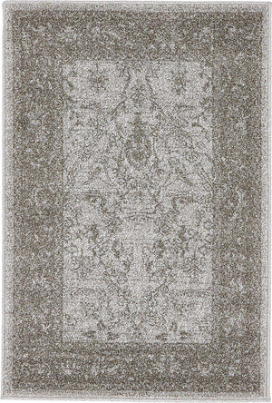 Light Gray 2' x 3' 1 La Jolla Rectangle Area Rug 100% Polypropylene Traditional Pattern Easy Clean Carpet for Living, Dining, Bedroom, Office for Sale at Rug Engine