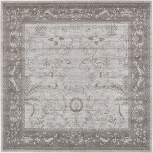 Light Gray 6' 1 x 6' 1 La Jolla Square Rug
