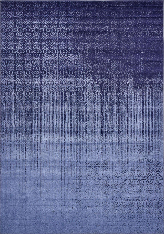 Blue 10' x 14' 1 Del Mar Rectangle Area Rug 100% Polypropylene Easy Clean Stain Resistant Vivid Modern Carpet Mat for Home Decor Interior Designing for Sale at Rug Engine