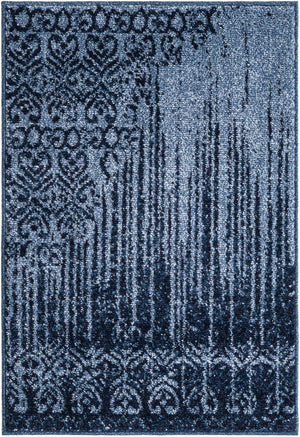 Blue 2' x 3' 1 Del Mar Rectangle Area Rug 100% Polypropylene Easy Clean Stain Resistant Vivid Modern Carpet Mat for Home Decor Interior Designing for Sale at Rug Engine