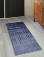 Blue 2' x 6' 1 Del Mar Runner Area Rug 100% Polypropylene Easy Clean Stain Resistant Vivid Modern Carpet Mat for Home Decor Interior Designing for Sale at Rug Engine