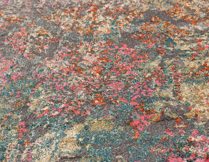 Blue 2' 7 x 10' Aurora Runner Area Rug 60% Polypropylene & 40% Polyester Living Dining Room Bedroom Office Modern Decor Carpet for Sale at Rug Engine