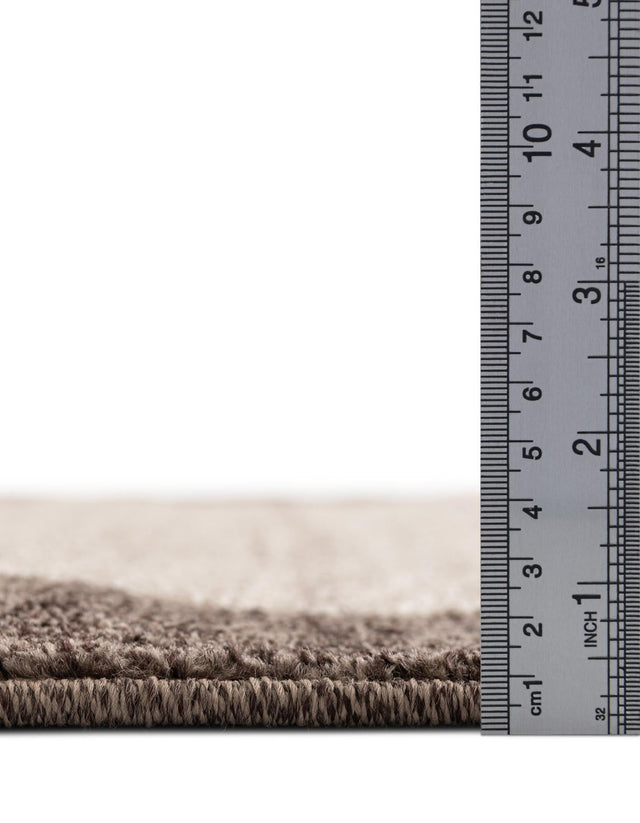 Dark Beige 8' x 8' Del Mar Square Rug