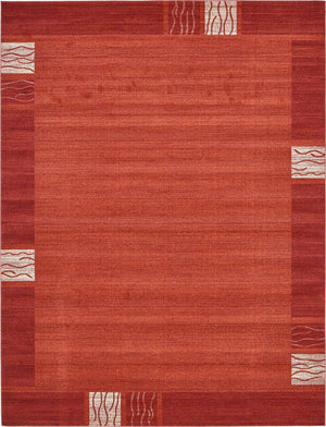 Terracotta 10' x 13' 1 Del Mar Rectangle Area Rug 100% Polypropylene Easy Clean Stain Resistant Vivid Modern Carpet Mat for Home Decor Interior Designing for Sale at Rug Engine