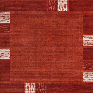 Terracotta 7' 10 x 7' 10 Del Mar Square Area Rug 100% Polypropylene Easy Clean Stain Resistant Vivid Modern Carpet Mat for Home Decor Interior Designing for Sale at Rug Engine