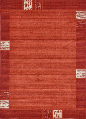 Terracotta 7' 10 x 11' Del Mar Rectangle Area Rug 100% Polypropylene Easy Clean Stain Resistant Vivid Modern Carpet Mat for Home Decor Interior Designing for Sale at Rug Engine