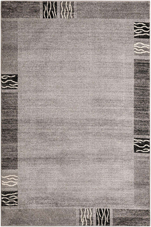 Light Gray 6' 1 x 9' Del Mar Rectangle Area Rug 100% Polypropylene Easy Clean Stain Resistant Vivid Modern Carpet Mat for Home Decor Interior Designing for Sale at Rug Engine