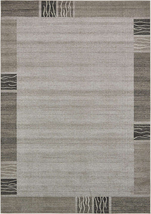Light Gray 7' 10 x 11' Del Mar Rectangle Area Rug 100% Polypropylene Easy Clean Stain Resistant Vivid Modern Carpet Mat for Home Decor Interior Designing for Sale at Rug Engine