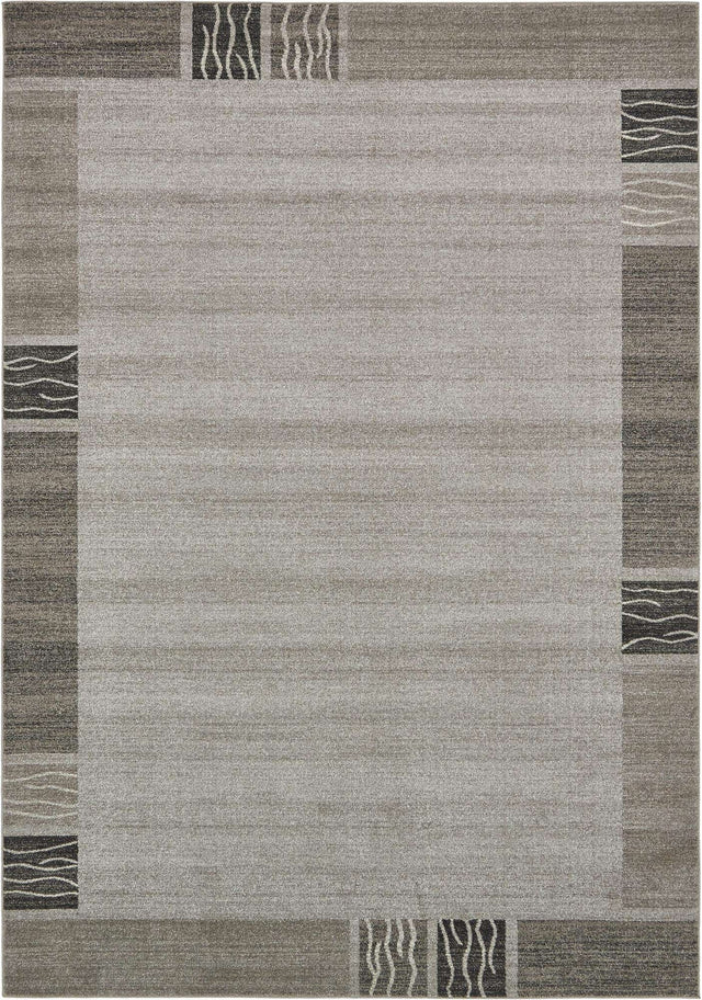 Light Gray 7' 10 x 11' Del Mar Rectangle Area Rug 100% Polypropylene Easy Clean Stain Resistant Vivid Modern Carpet Mat for Home Decor Interior Designing for Sale at Rug Engine