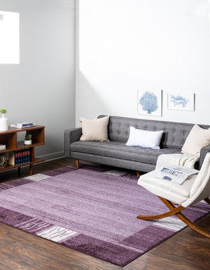 Violet 7' 10 x 7' 10 Del Mar Square Area Rug 100% Polypropylene Easy Clean Stain Resistant Vivid Modern Carpet Mat for Home Decor Interior Designing for Sale at Rug Engine
