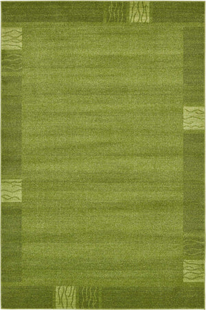 Light Green 6' 1 x 9' Del Mar Rectangle Area Rug 100% Polypropylene Easy Clean Stain Resistant Vivid Modern Carpet Mat for Home Decor Interior Designing for Sale at Rug Engine