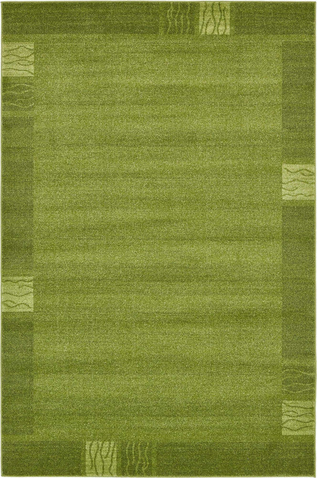 Light Green 6' 1 x 9' Del Mar Rectangle Area Rug 100% Polypropylene Easy Clean Stain Resistant Vivid Modern Carpet Mat for Home Decor Interior Designing for Sale at Rug Engine