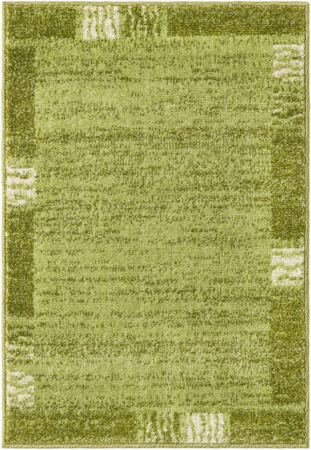 Light Green 2' x 3' 1 Del Mar Rectangle Area Rug 100% Polypropylene Easy Clean Stain Resistant Vivid Modern Carpet Mat for Home Decor Interior Designing for Sale at Rug Engine