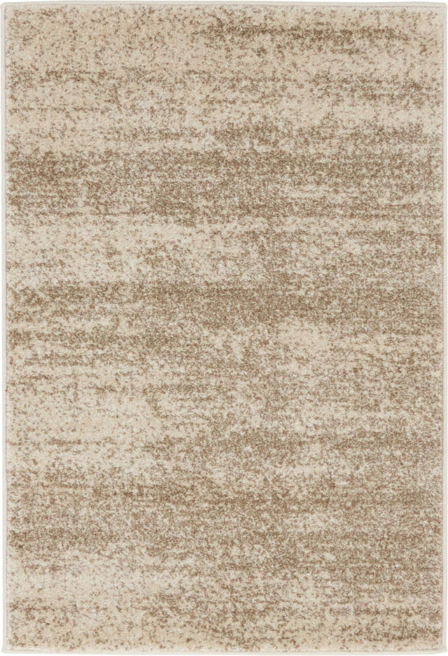 Bone Beige 2' x 3' 1 Del Mar Rectangle Area Rug 100% Polypropylene Easy Clean Stain Resistant Vivid Modern Carpet Mat for Home Decor Interior Designing for Sale at Rug Engine