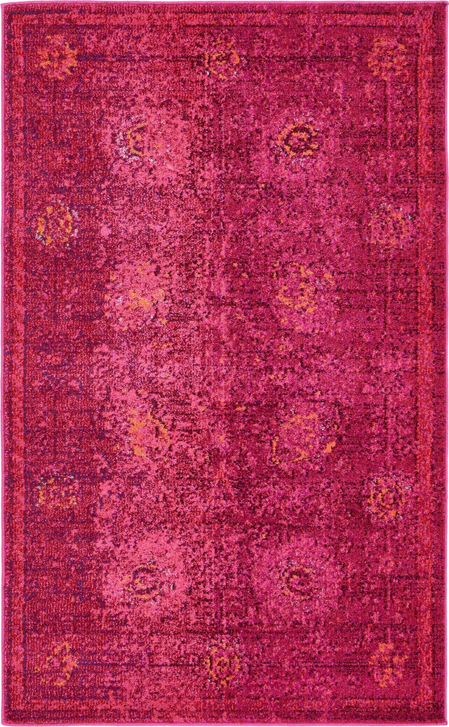 Magenta 3' 3 x 5' 3 Medici Rectangle Area Rug 100% Polypropylene Traditional Vintage Classic Carpet for Home Interior Design Decor for Sale at Rug Engine
