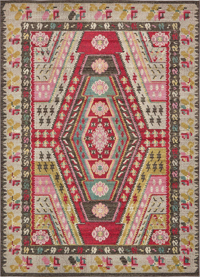 Multicolor 8' x 11' Sedona Rectangle Area Rug Durable Long Lasting Carpet for Living Rooms, Kitchen, Bedrooms, Office Space, Dorms for Sale at Rug Engine