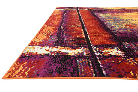 Yellow 9' x 12' 2 Metro Rectangle Area Rug 100% Polypropylene Abstract Modern Easy Clean Carpet for Living Room, Dining, Bedrooms for Sale at Rug Engine