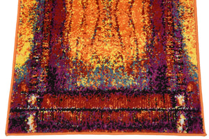 Yellow 2' x 13' Metro Runner Area Rug 100% Polypropylene Abstract Modern Easy Clean Carpet for Living Room, Dining, Bedrooms for Sale at Rug Engine