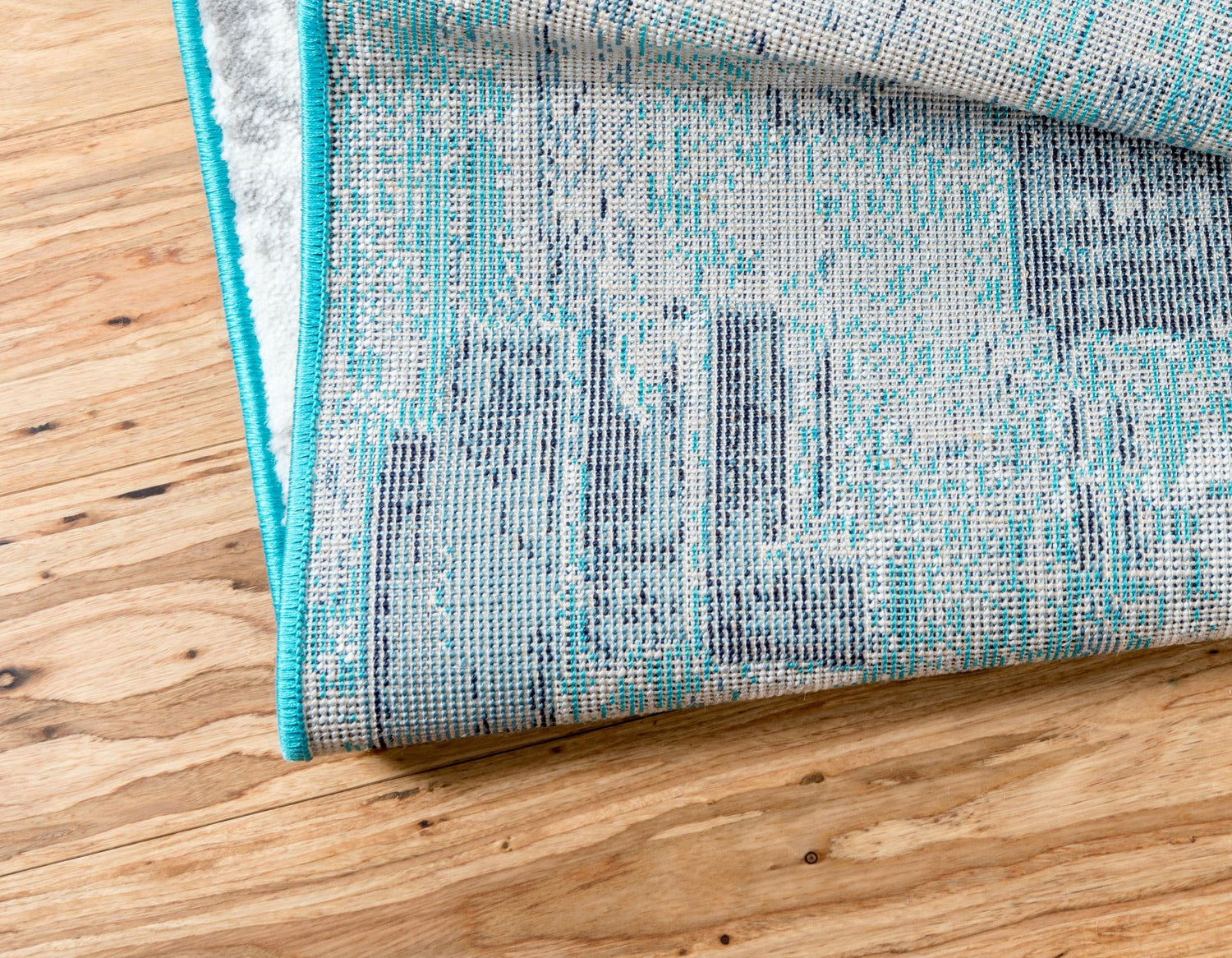 Turquoise 4' 1 x 6' 1 Metro Rectangle Area Rug 100% Polypropylene Abstract Modern Easy Clean Carpet for Living Room, Dining, Bedrooms for Sale at Rug Engine