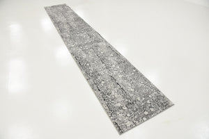 Dark Gray 2' x 13' Metro Runner Area Rug 100% Polypropylene Abstract Modern Easy Clean Carpet for Living Room, Dining, Bedrooms for Sale at Rug Engine