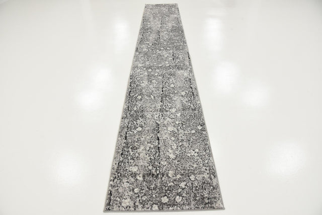 Dark Gray 2' x 13' Metro Runner Area Rug 100% Polypropylene Abstract Modern Easy Clean Carpet for Living Room, Dining, Bedrooms for Sale at Rug Engine