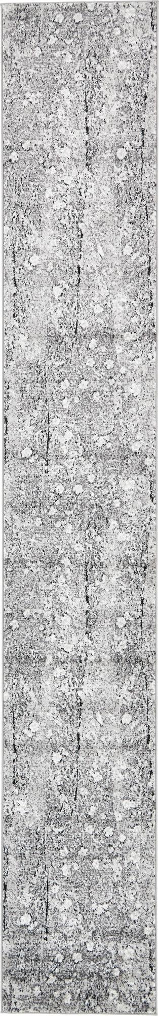 Dark Gray 2' x 13' Metro Runner Area Rug 100% Polypropylene Abstract Modern Easy Clean Carpet for Living Room, Dining, Bedrooms for Sale at Rug Engine