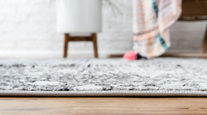Dark Gray 5' 1 x 8' Metro Rectangle Area Rug 100% Polypropylene Abstract Modern Easy Clean Carpet for Living Room, Dining, Bedrooms for Sale at Rug Engine