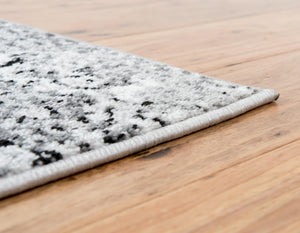 Dark Gray 5' 1 x 8' Metro Rectangle Area Rug 100% Polypropylene Abstract Modern Easy Clean Carpet for Living Room, Dining, Bedrooms for Sale at Rug Engine
