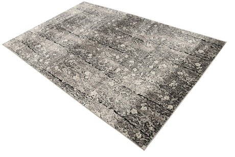 Dark Gray 5' 1 x 8' Metro Rectangle Area Rug 100% Polypropylene Abstract Modern Easy Clean Carpet for Living Room, Dining, Bedrooms for Sale at Rug Engine