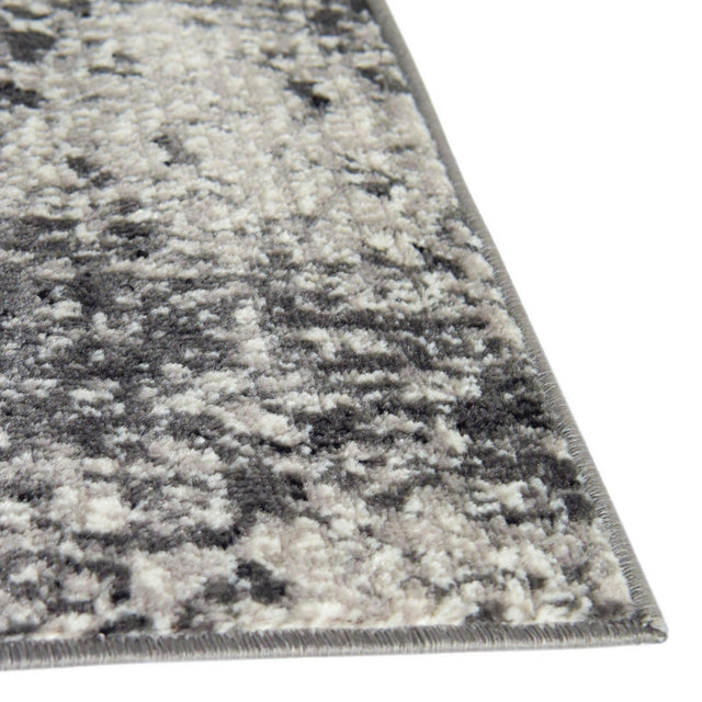 Dark Gray 2' x 6' 7 Metro Runner Area Rug 100% Polypropylene Abstract Modern Easy Clean Carpet for Living Room, Dining, Bedrooms for Sale at Rug Engine
