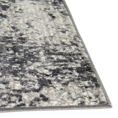 Dark Gray 2' x 13' Metro Runner Area Rug 100% Polypropylene Abstract Modern Easy Clean Carpet for Living Room, Dining, Bedrooms for Sale at Rug Engine