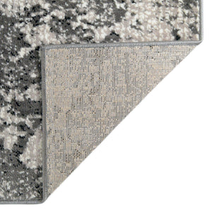 Dark Gray 2' x 13' Metro Runner Area Rug 100% Polypropylene Abstract Modern Easy Clean Carpet for Living Room, Dining, Bedrooms for Sale at Rug Engine