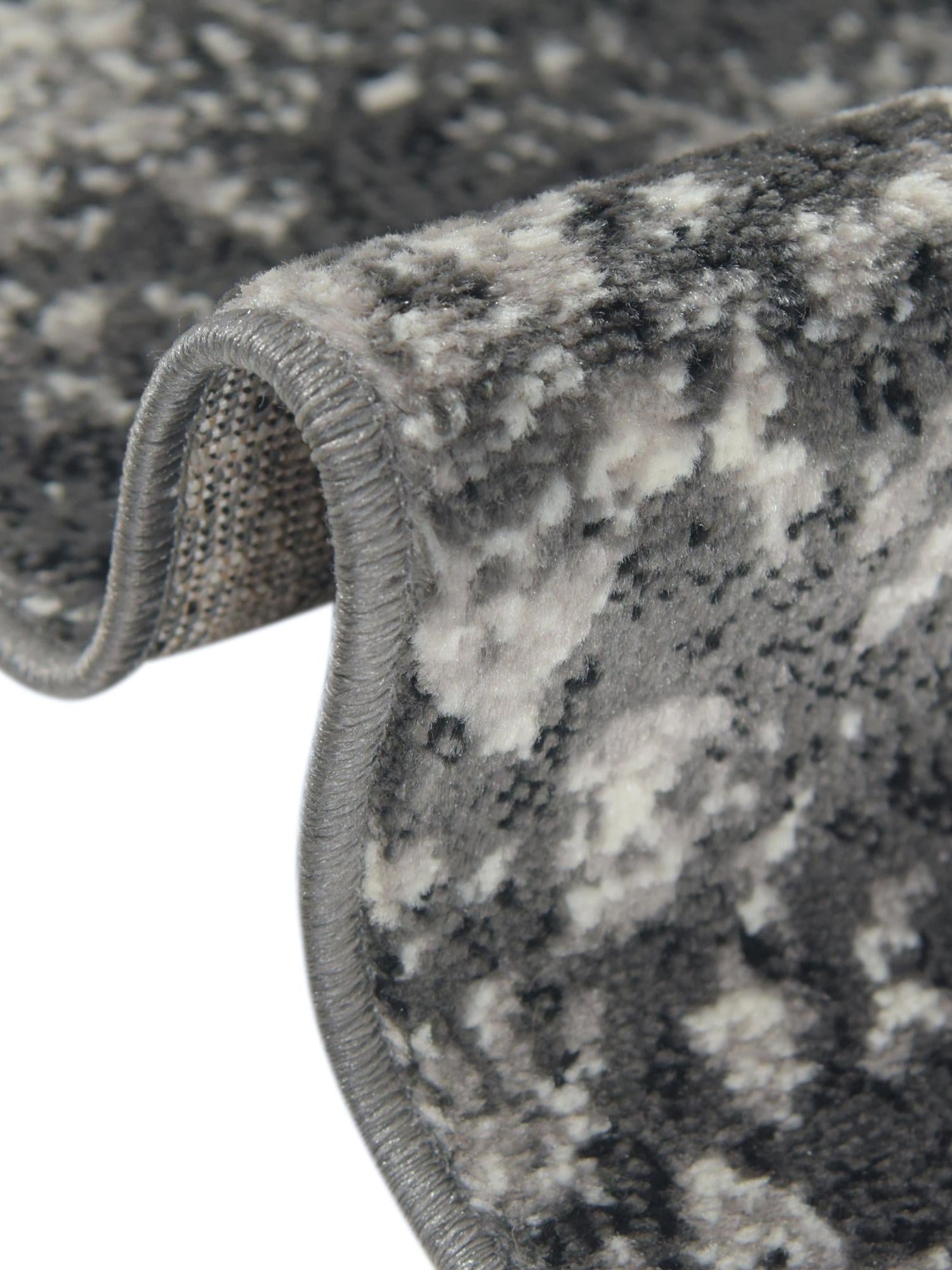 Dark Gray 2' x 13' Metro Runner Area Rug 100% Polypropylene Abstract Modern Easy Clean Carpet for Living Room, Dining, Bedrooms for Sale at Rug Engine