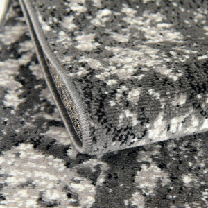 Dark Gray 4' 1 x 6' 1 Metro Rectangle Area Rug 100% Polypropylene Abstract Modern Easy Clean Carpet for Living Room, Dining, Bedrooms for Sale at Rug Engine