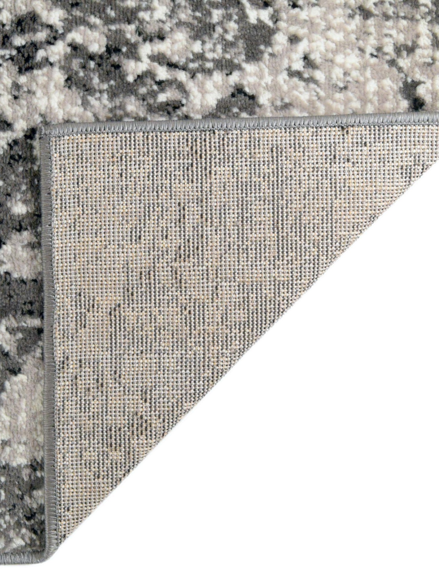 Dark Gray 4' 1 x 6' 1 Metro Rectangle Area Rug 100% Polypropylene Abstract Modern Easy Clean Carpet for Living Room, Dining, Bedrooms for Sale at Rug Engine