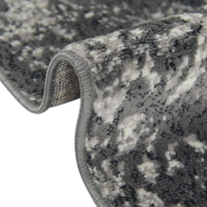 Dark Gray 4' 1 x 6' 1 Metro Rectangle Area Rug 100% Polypropylene Abstract Modern Easy Clean Carpet for Living Room, Dining, Bedrooms for Sale at Rug Engine