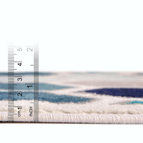 Cream 8' x 10' Metro Rectangle Area Rug 100% Polypropylene Abstract Modern Easy Clean Carpet for Living Room, Dining, Bedrooms for Sale at Rug Engine