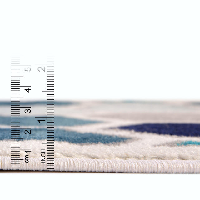 Cream 8' x 10' Metro Rectangle Area Rug 100% Polypropylene Abstract Modern Easy Clean Carpet for Living Room, Dining, Bedrooms for Sale at Rug Engine