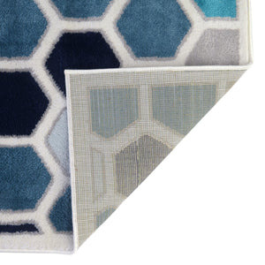 Cream 8' x 10' Metro Rectangle Area Rug 100% Polypropylene Abstract Modern Easy Clean Carpet for Living Room, Dining, Bedrooms for Sale at Rug Engine