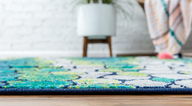 Light Green 5' 1 x 8' Metro Rectangle Area Rug 100% Polypropylene Abstract Modern Easy Clean Carpet for Living Room, Dining, Bedrooms for Sale at Rug Engine